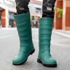 Buty deszczowe na zewnątrz buty dla pary wysokie deszcz buty wodoodporne galoshes mąż rybołówstwo ogród deszczowe kobiety mężczyźni gumowe buty 231030