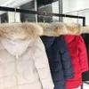 Designer Canadian Goose halflange versie pufferdons damesjack donsparka's winter dikke warme jassen dames winddicht streetwear718