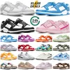 2024 hombres mujeres zapatos bajos zapatillas de deporte panda blanco negro triple rosa pana arena gris niebla rosa susurro universidad azul melocotón para hombre entrenadores casuales gai