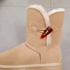 Bottes Vente en gros/au détail de haute qualité femmes australie bottes de neige classiques en cuir véritable fourrure naturelle bottes d'hiver marque femmes chaussures chaudes 231026