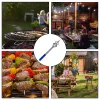 6 I 1 Funny BBQ Fork återanvändbar grillgaffel multifunktionell korv spett köksverktyg camping köksredskap för grillgrill