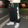 Herren Hosen Herbst Hip Hop Breite Bein Jogginghose für Männer Koreanische Mode Seite Gestreift Y2k Casual Baggy Hosen Jogger Männlich schweiß 231027