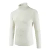 Pulls pour hommes Hommes hiver chaud thermique col roulé pull tricoté pull décontracté pull solide haut mince ajustement fond