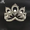 Miss Universe Crowns Peacock Feathers Pearls Pełne okrągłe tiara królowa korona KRÓLOWA DUŻE DLA KAŻDEJ KOBIETY BINESTY BINIDLY HAIR AKCESORIA C1280X