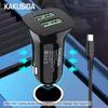 Carregador de carro KAKUSIGA USB-C Tipo c 2.4A Portas duplas PD Carregadores de carro Adaptadores AutoPower Carregadores para Ipad Iphone 15 14 12 Samsung S22 S20 telefone com caixa de varejo