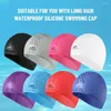 Berets Fashion Ear Protect Adults Spa Waterproof Swimming Cap Silicone Swim Pool Hat