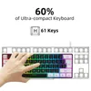 Keyboard Mysz Myszy 1set przewodowe grę i kombinacja 61 Klucz Rainbow Lot z klawiszami multimedialnymi dla graczy z systemem Windows PC 231030