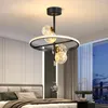 Taklampor nordiska gipsophila foajé led lampa klart glas sovrum matsal yta montering rund ring