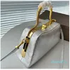 Women Handbag Designer Crossbody Small Snakeskin Leather Pouch Women Handbags Fashion Shopping Metal Serpentine Handle Wallet Gold