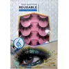 False Eyelashes HBZGTLAD 6D Cat Eye Fluffy Lashes 6 Pairs Pack Dramatic Wispy Faux Mink Thick Flare Fake Eyelash Multipack