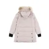 Puffer Designer Canadian Goose Mittellange Version Pufferer Down Damenjacke Daunenparkas Winter Dicke warme Mäntel Damen Winddichte Streetwear30