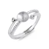 Design de montagem de anel de pérola de água doce para mulheres 925 prata esterlina zircão acessórios em branco 5 peças2747