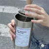 bottiglia d'acqua da 600 ml tazza calda portatile tazza di caffè in acciaio inossidabile 304 bottiglia a perdita calda con bottiglia isolante in paglia per bevande 231030