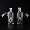 Glass Ash Catcher 14mm 18mm Hookah Glass Bong Water Catchers Tjock Clear Bubbler Ashcatcher 45 90 graders Donut-tema Ash Catcher