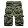 Men's Shorts 2023 Summer Camouflage Work Cotton Loose Large Simple Multi Pocket 5-point Casual Pants For Men