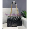 Bolsas de ombro Luxurys Designer Bolsas de Couro Mulheres Bolsa Crossbody Lady Ombro Loulou Bag Flip Capa Femal Preto Ouro Prata Corrente Tote Moeda Bolsa Tote