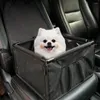 Transportín para perros con bolsillo y cremallera, asiento de coche portátil para mascotas con almacenamiento, cesta de viaje elegante y segura para perros pequeños y grandes