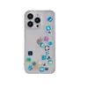 Creative Apps Icon Transparent telefonfodral för iPhone 15 13 12 11 14 Pro Max 14 15 Plus Funna Glitter Liquid Quicksand Back Cover Brillant