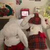 Psa odzież ins świąteczny Rok Bunny Uszy Sumia Spódnica ciepła Bichon Teddy Dog Spódnica Pet Ubrania dla pies ubrania zimowe ubrania dla zwierząt 211030