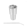 Fiaschetta ABSF 3X Bicchiere con coperchio Cannuccia Boccetta sottovuoto a doppia parete da 30 Oz Birra isolata Thermos per bere caffè