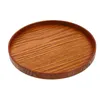 Servis uppsättningar 1pc serverande Tray Woode Steak Pizza Barbecue Snack