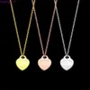 Tiffanylris ew 2023 18kgold hanger kettingen ketting home fashion charme heren en dames hoge kwaliteit roestvrij staal designer sieraden