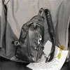 New Korean men's bag fashion men's chest bag leisure travel one shoulder slanting backpack back backpack riding 231030