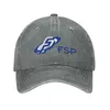 S FSP Print Graphic Casual Denim Cap Sticke Hat Baseball 231030