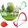 Balls 1PCSFootball goal Kid Potable Folding Goal Soccer Football Outdoor Training Net Interactive Toy 231030