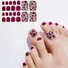 22Tips/Sheet Nail Sticker Adhesive Toenail Art Polish Tips French Glitter Sequins Nail Wraps Strips Easy Toenail Sticker Nail ArtStickers Decals Nail Art Tools