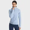 Active Shirts Logo Yoga Shirt With For Women Fall Winter Warm Thick Hooded Sports Jacket Slim Fit Classic Thumb Hole Gym Outer Ja