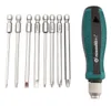 9pcsSet Precision Strong Magnetic MultiBit Screwdriver Set 14quot Hex Shank slitsade Phillips Head Screwdriver Kit3192554