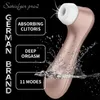 Giocattoli per adulti German soddisfacente pro 2 Succhiare vibratori femminili Stimolazione del clitoride Vibrazione Capezzolo Sucker vibratori del clitoride per le donne giocattoli del sesso 231030