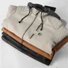 Mens Leather Faux Fashion Jacket Men Autumn Fleece Liner