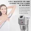 Macchina per la depilazione IPL 3 in 1 Elight OPT Laser IPL ND Yag Laser Rimozione del tatuaggio Attrezzatura per salone di bellezza Rafforzamento della pelle Sbiancamento Dispositivo per il trattamento dell'acne