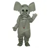 Leistung Grauer Elefant Maskottchen Kostüme Karneval Hallowen Geschenke Erwachsene Größe Ausgefallene Spiele Outfit Urlaub Außenwerbung Outfit Anzug