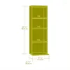 Plates Multimedia Storage Tower Cinnamon Cherry Finish