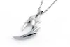 Pendant Necklaces Creative Men's Jewelry Sweater Chain Wolf Teeth Stainless Steel Flame Necklace