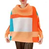 Kvinnors T-skjortor Miyake-stil veckad topp för kvinnor 2023 Spring/Summer Fashion Color Contrast Printing Lapel Batwing Sleeve T-shirt