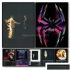 Schilderijen Esthetische Pop Rap Zanger Muziek Album Canvas Schilderij Hip Hop Savage Posters En Print Muur Kunst Jongens Woonkamer decor W06 Dhc2A