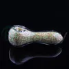 Luminous Sand Filled Glass Hand Pipe Smiking Accessories Tobacco Tools Hand Bubblers Pipe