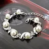 Pulseras con dijes Pulsera de boda para mujer para dama Cadena de brazalete de perlas de imitación