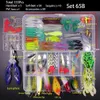 Accessoires de pêche FFLYBG Ensemble de leurres mixtes Kit d'appâts souples et durs Minnow Metal Jig Spoon Tackle avec boîte pour bar Pike Crank 231030