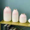 Vase Nordic Morandi Ceramic Vase Creative Dry Flower Insシンプルな家の装飾水耕栽培