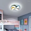 Deckenleuchten Nordic Macaron Led für Kinderzimmer Junge Mädchen Kinder Schlafzimmer Kindergarten Baby Bunte Windmühle Lampe Kronleuchter