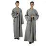 Ethnic Clothing Asian Temples Monk Long Coat Monastery Convent Nun Zen Robe Buddhist Countries Men And Women Cotton Linen Arhat