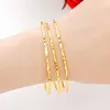 Armreif vergoldet 100 % 24 Karat echtes Gold 18 Karat Armband weiblich 999 Sansheng III reines Gold feiner sternenklarer Modetrend Damenschmuck Valentinstagsgeschenk 231027