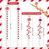 Рождественские украшения 24/36/50 шт. фигурные конфеты рождественские украшения красные и белые колокольчики леденцы для рождественской елки Топпер Декор домашние поделки вечерние Navidad 231027