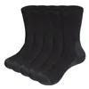 Sportsokken YUEDGE Heren Vochtafvoerend Mid Calf Thermische Werklaars Wandelen Trekking 5 PairsPack 231030