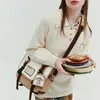 Sacos da noite Xiuya Vintage College Estilo Mulheres Crossbody Bag Carta Dos Desenhos Animados Impressão Moda Casual Ombro Alta Qualidade Doce Bonito Bolsa